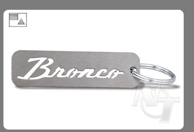 Nick's Trix Ford Bronco Stainless Steel Keychain